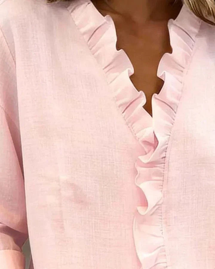Beatrix – V-Neck Elegance Shirt