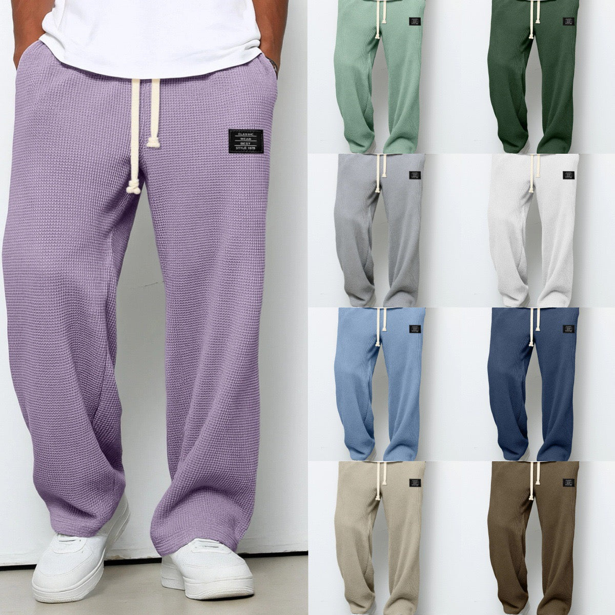 Samuel – Adjustable Waist Wide Pants