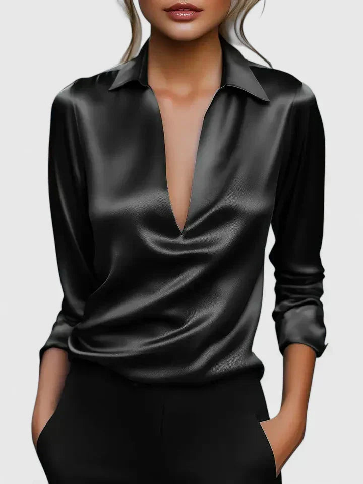 Nora – Velvet Bloom Blouse