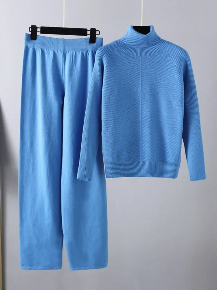 Evelyn – Soft Cable Knit Lounge Set
