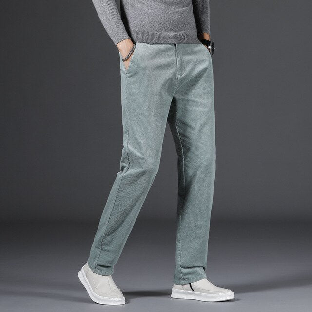 Jacorvin - Medium Waist Corduroy Chinos