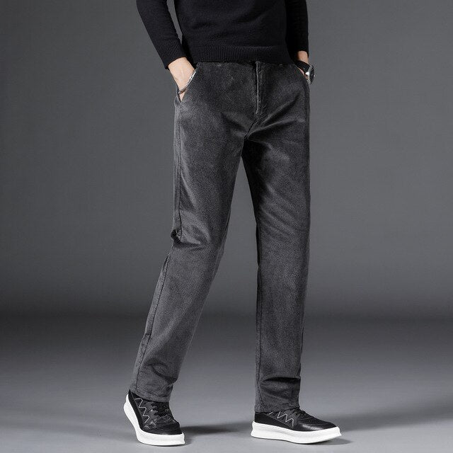 Jacorvin - Medium Waist Corduroy Chinos