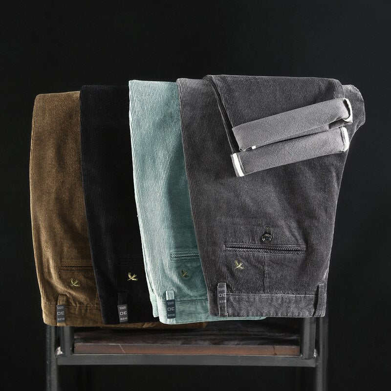 Jacorvin - Medium Waist Corduroy Chinos