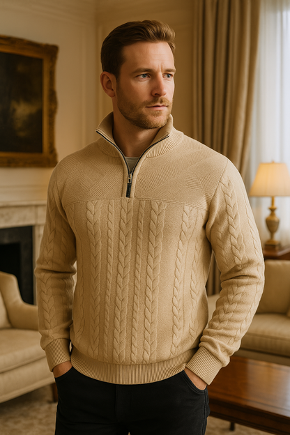 Henvaro - Premium Quarter Zip Sweatshirt