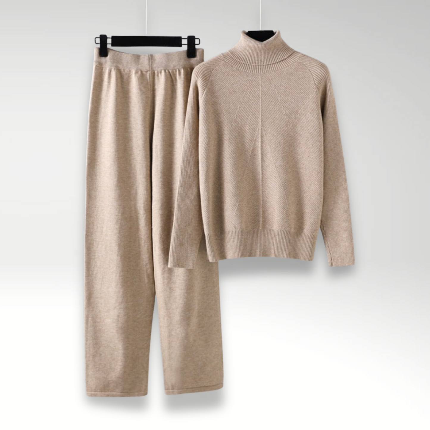 Evelyn – Soft Cable Knit Lounge Set