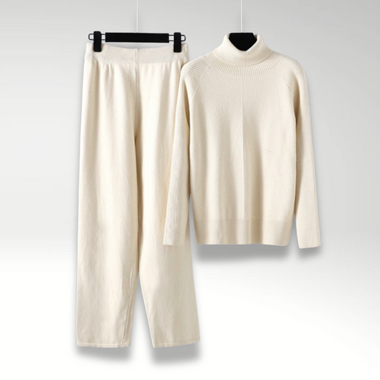 Evelyn – Soft Cable Knit Lounge Set