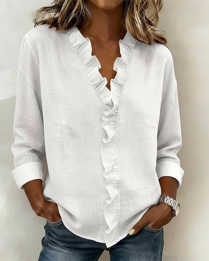 Beatrix – V-Neck Elegance Shirt