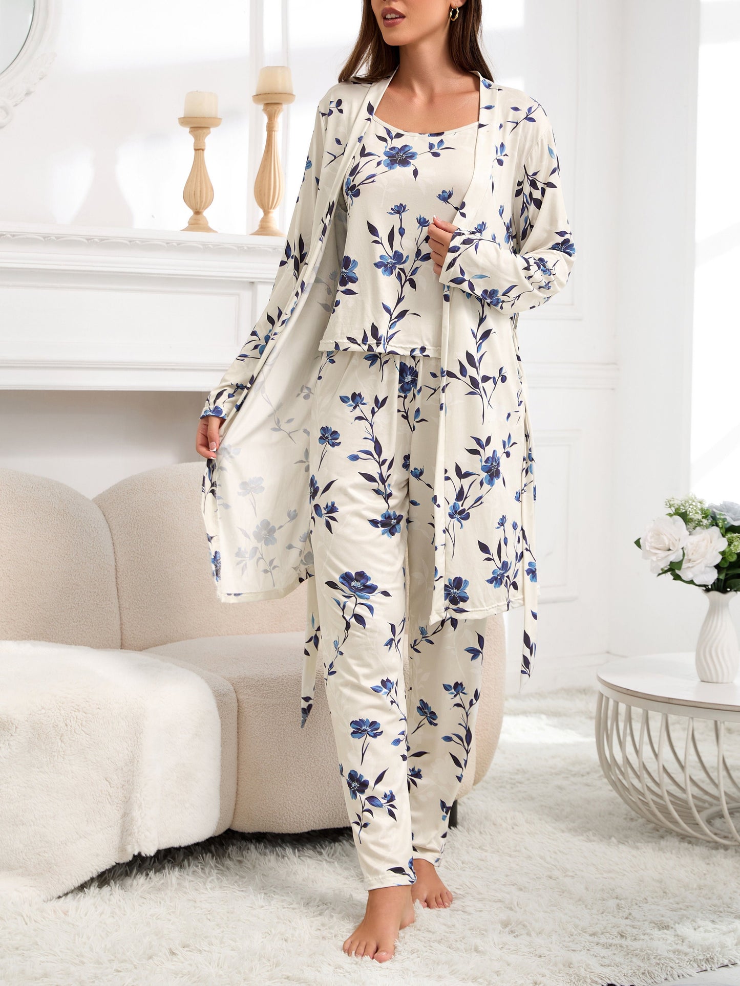Brooklyn — Vintage Floral Pajama Set