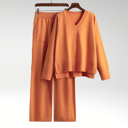 Sophia – Chic V-Neck Lounge Set
