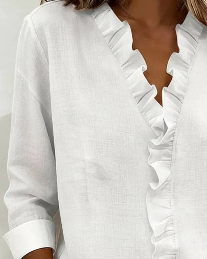 Beatrix – V-Neck Elegance Shirt
