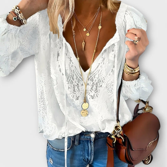 Helen – Knit Zip Blouse