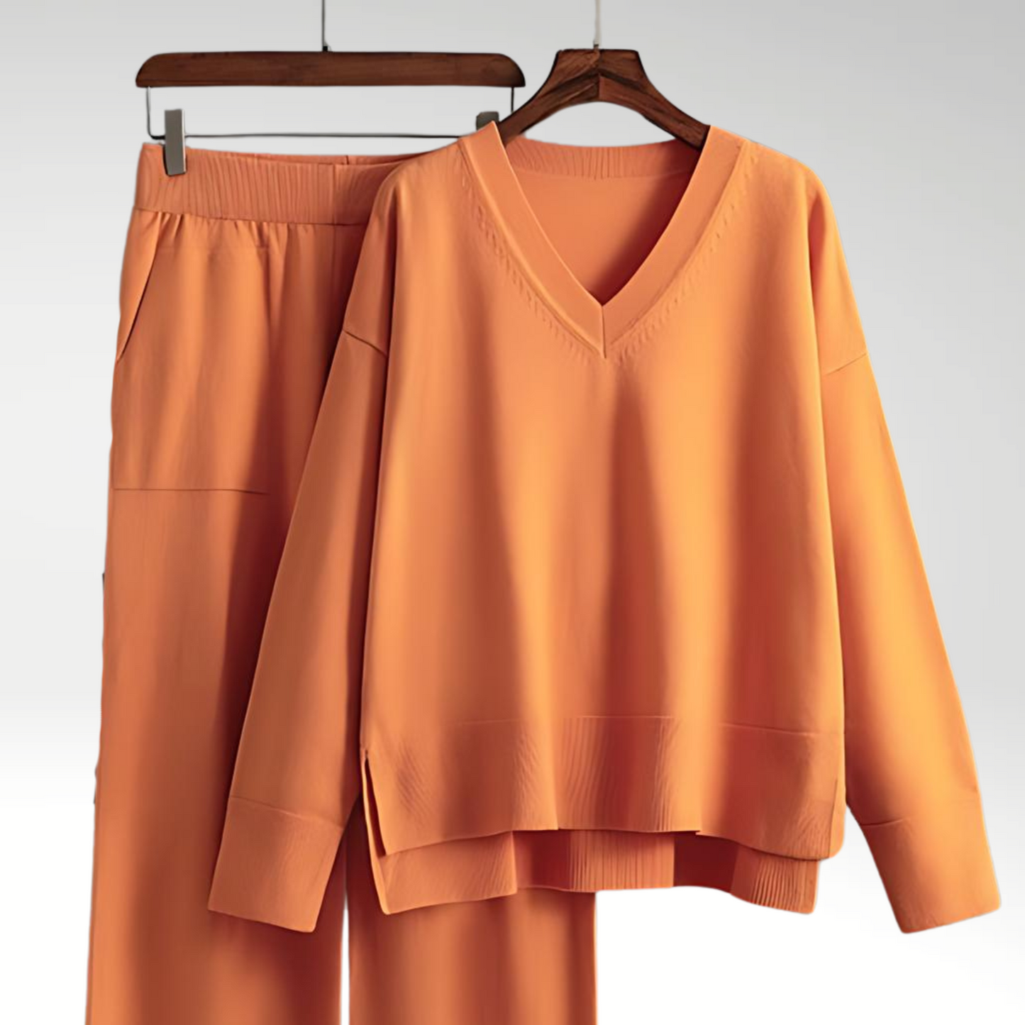 Sophia – Chic V-Neck Lounge Set