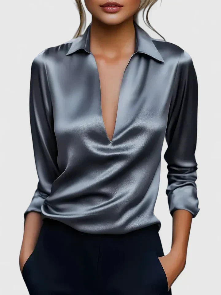 Nora – Velvet Bloom Blouse