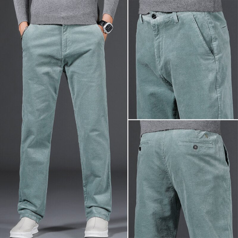 Jacorvin - Medium Waist Corduroy Chinos