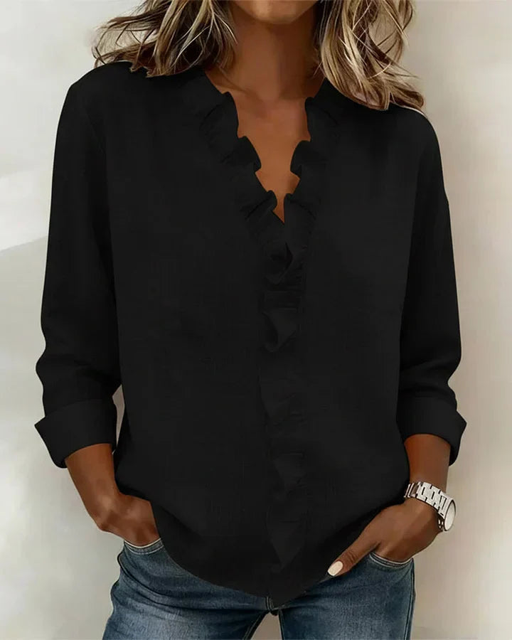 Beatrix – V-Neck Elegance Shirt