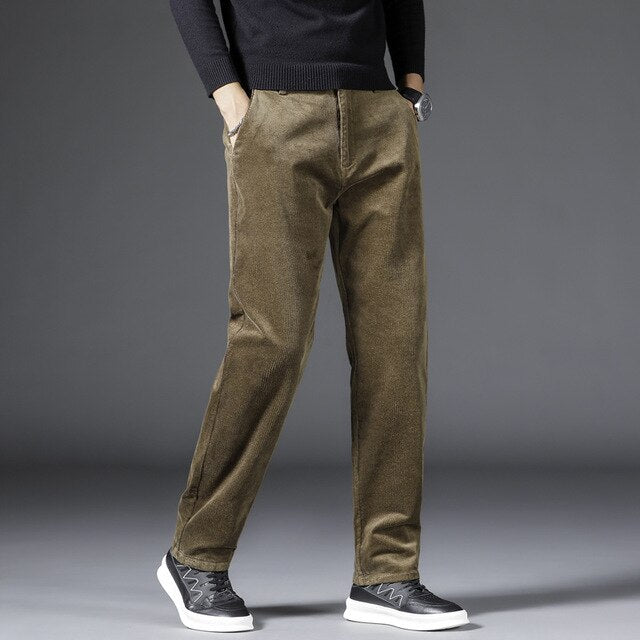 Jacorvin - Medium Waist Corduroy Chinos