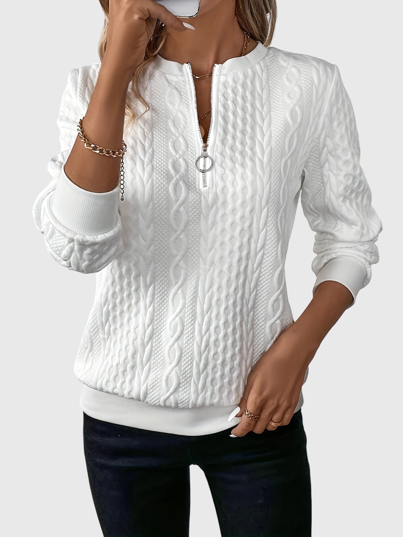 Noravelle - Sweater with Zipper