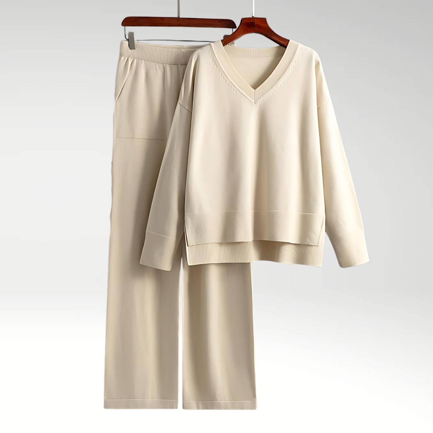 Sophia – Chic V-Neck Lounge Set