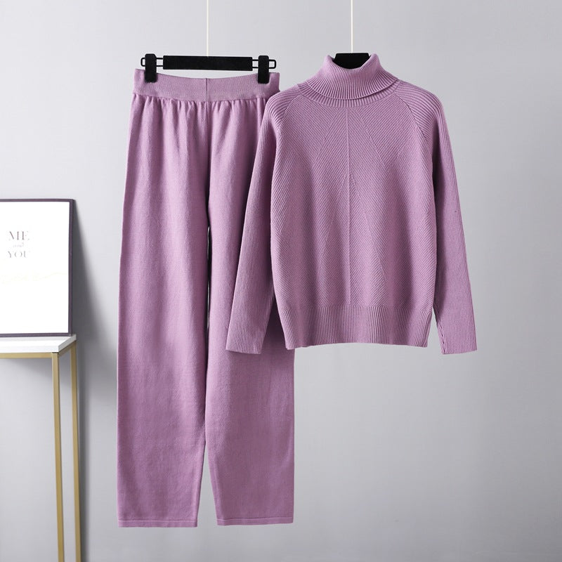 Evelyn – Soft Cable Knit Lounge Set