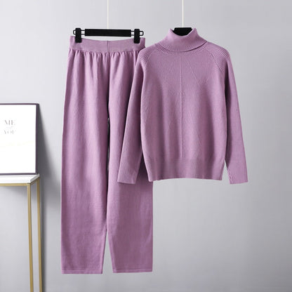 Evelyn – Soft Cable Knit Lounge Set