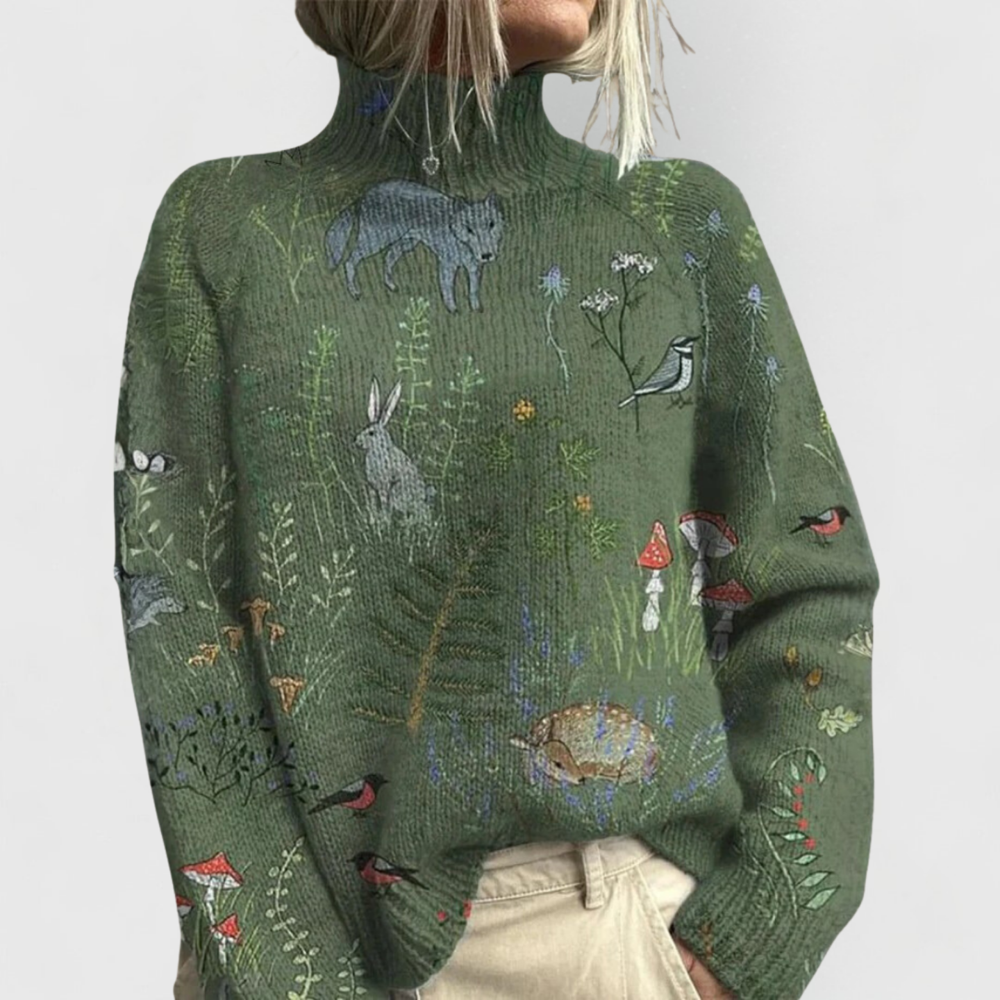 Centherina - Elegant Turtleneck Sweater