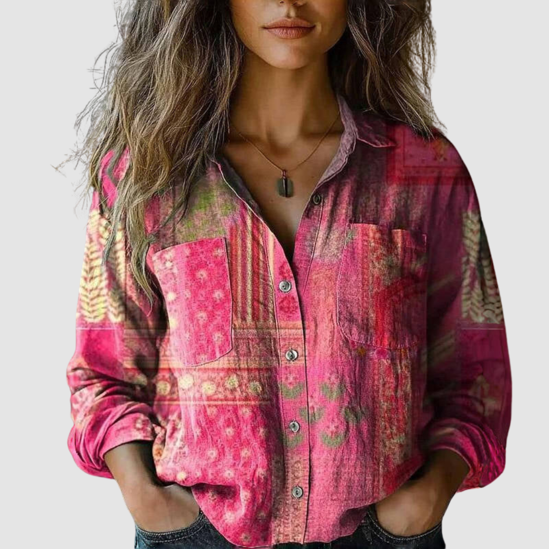 Zoe – Satin Glow Blouse