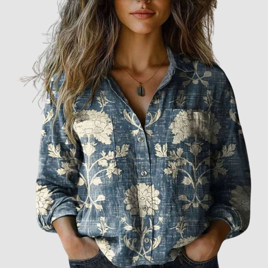 Zoe – Satin Glow Blouse