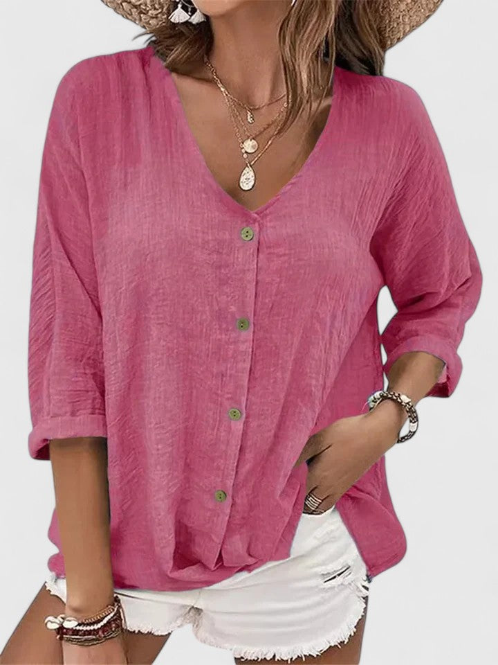 Anna – Reversible Ruffle Blouse