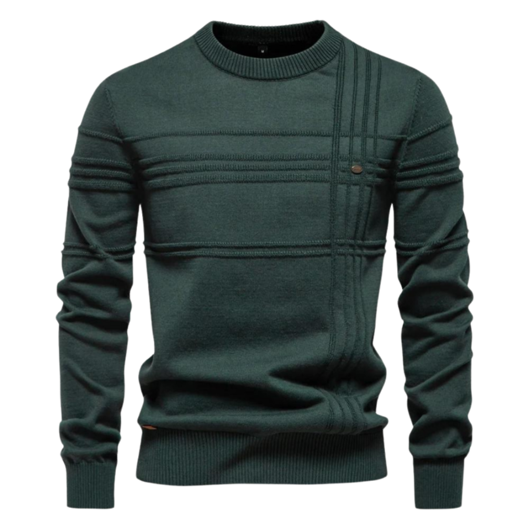 Ryven - Stylish Men's Sweater with Checkered Design