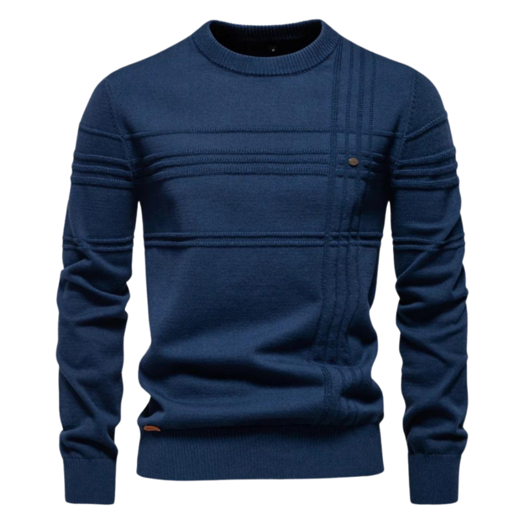 Ryven - Stylish Men's Sweater with Checkered Design