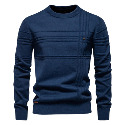 Ryven - Stylish Men's Sweater with Checkered Design