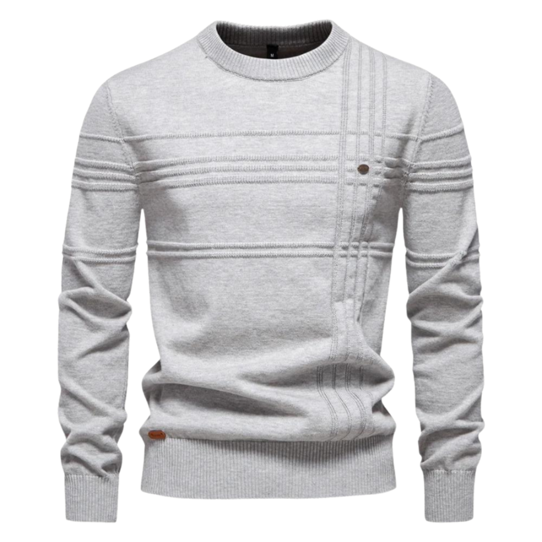 Ryven - Stylish Men's Sweater with Checkered Design