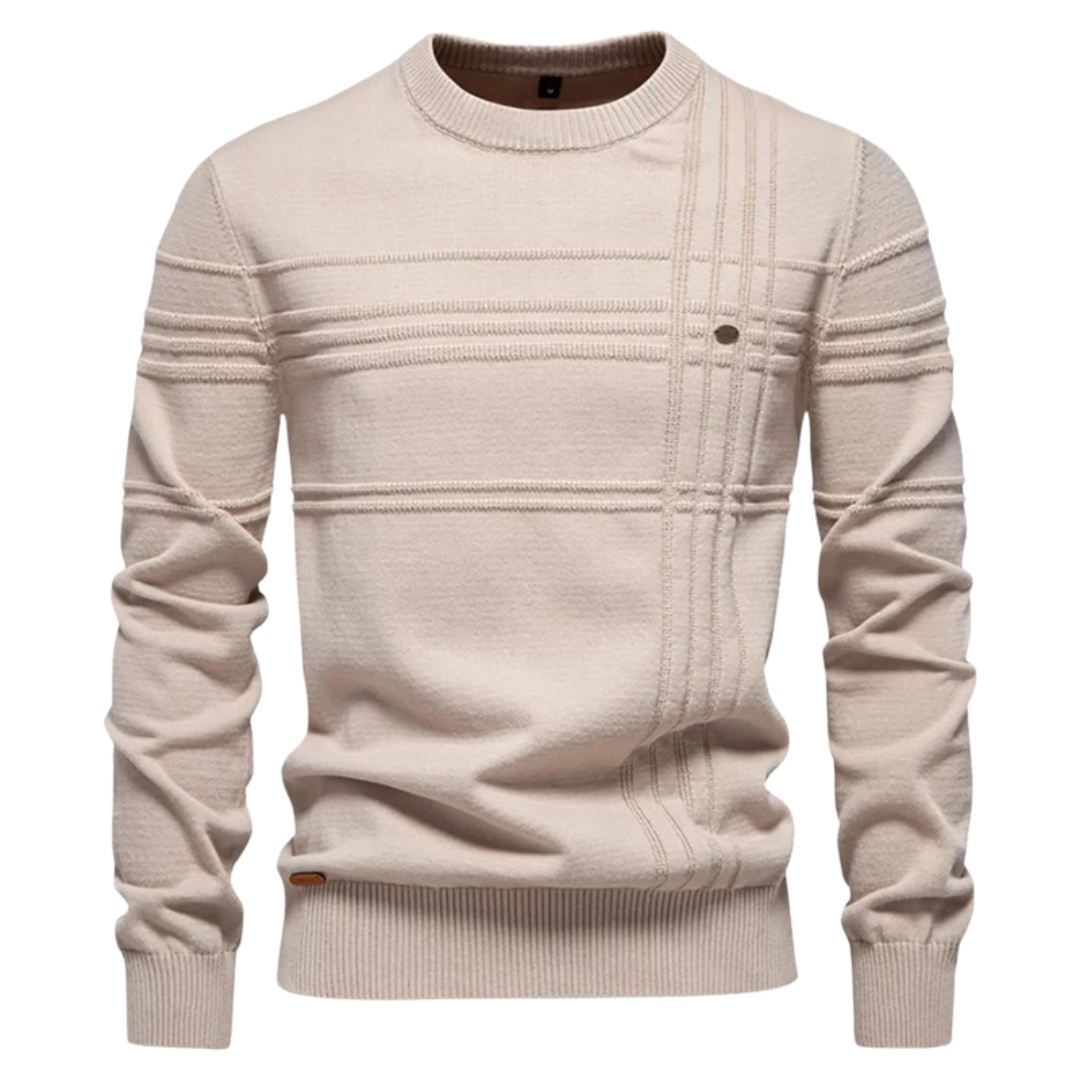 Ryven - Stylish Men's Sweater with Checkered Design
