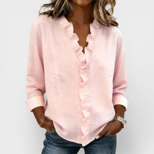 Beatrix – V-Neck Elegance Shirt