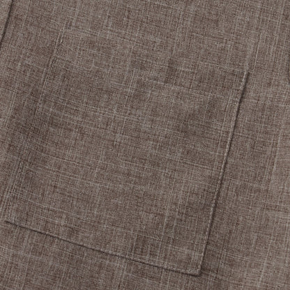 Benvario - Solid Cotton Shirt with Buttons