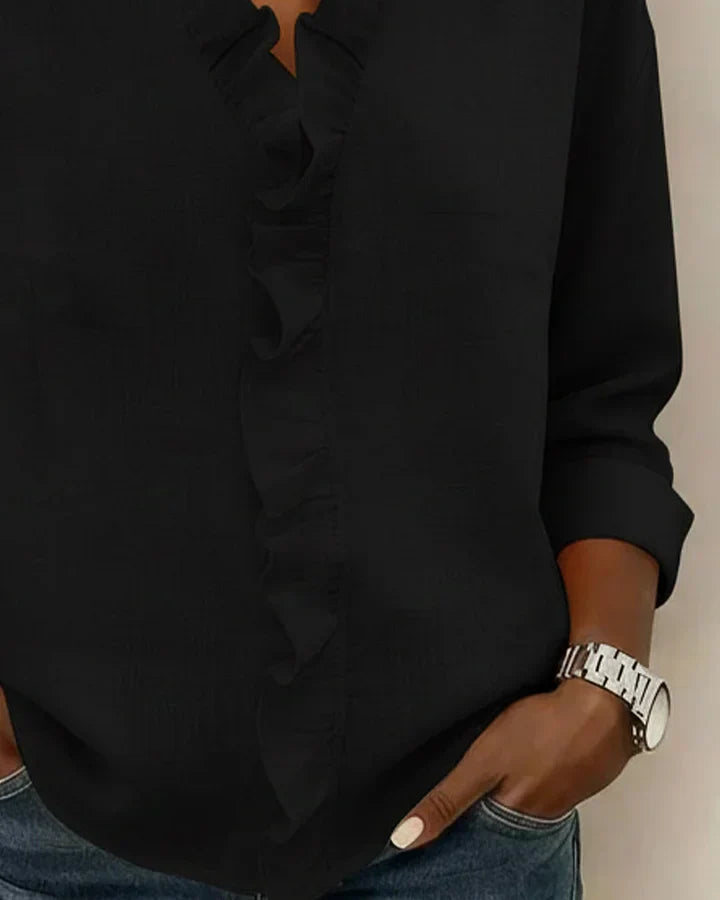 Beatrix – V-Neck Elegance Shirt