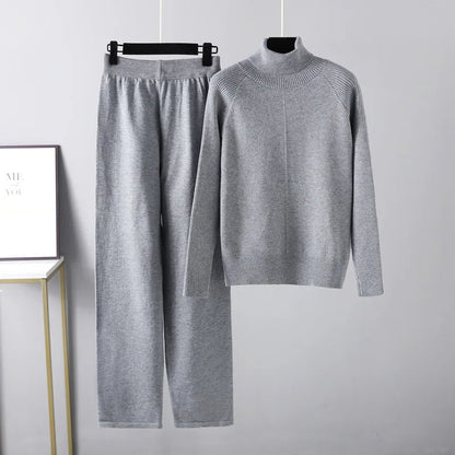 Evelyn – Soft Cable Knit Lounge Set