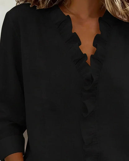 Beatrix – V-Neck Elegance Shirt