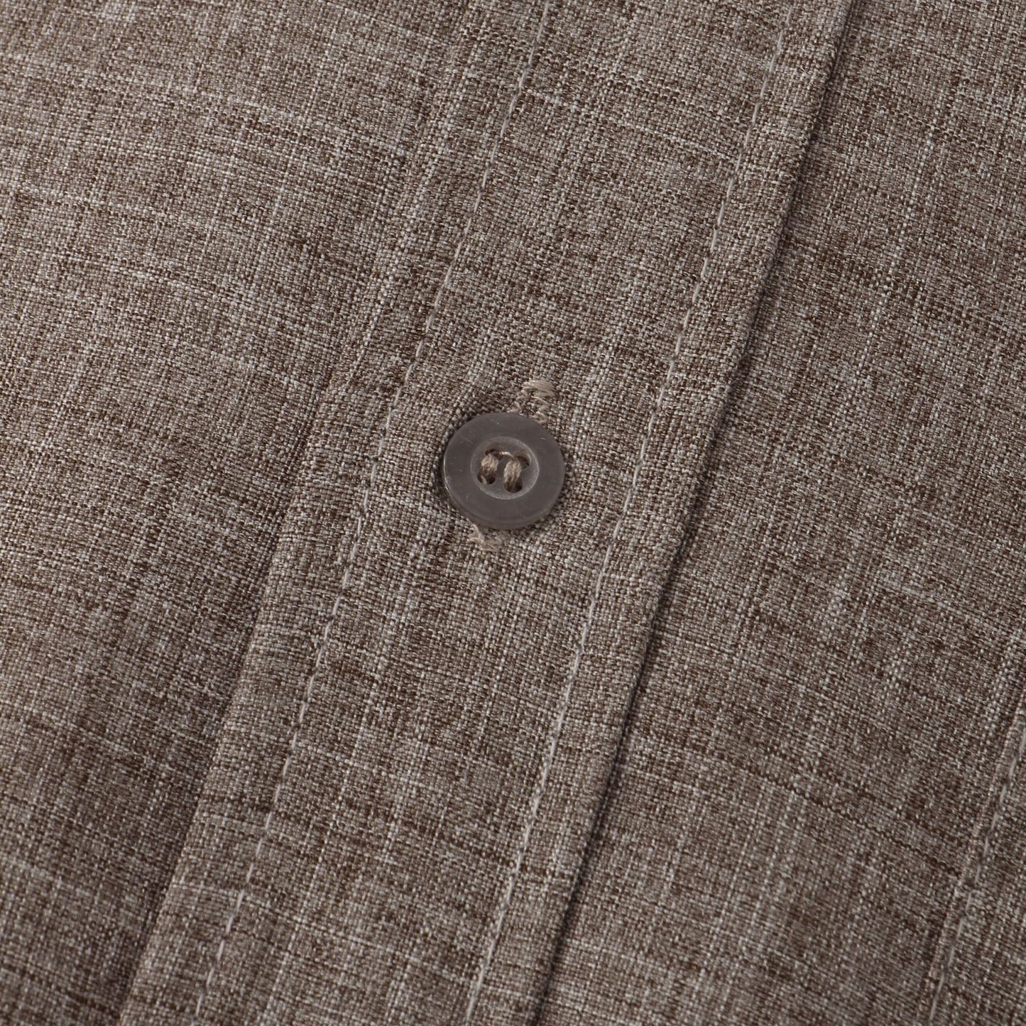 Benvario - Solid Cotton Shirt with Buttons