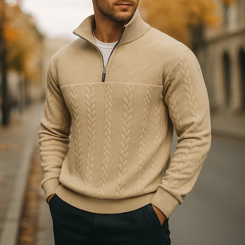 Henvaro - Premium Quarter Zip Sweatshirt