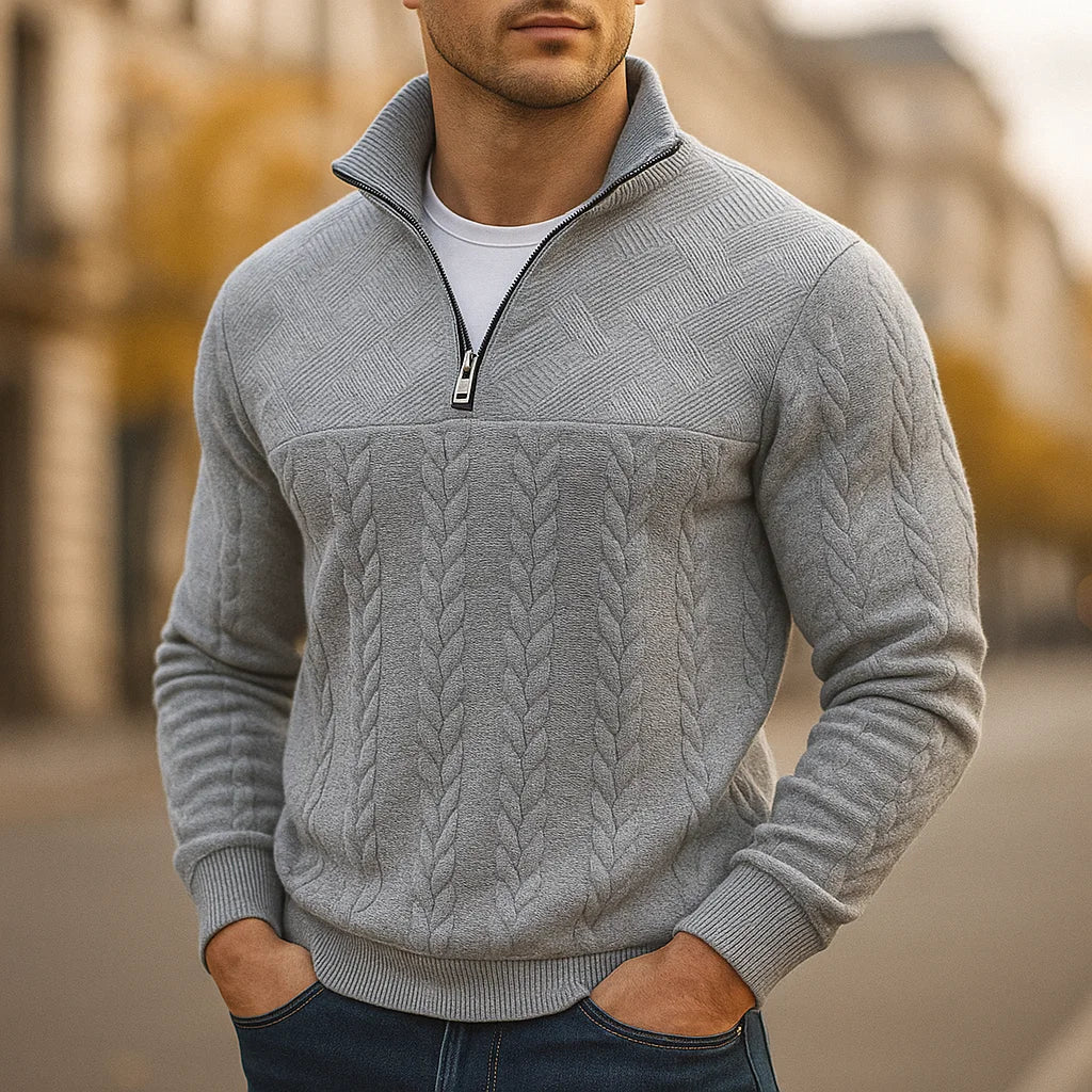 Henvaro - Premium Quarter Zip Sweatshirt
