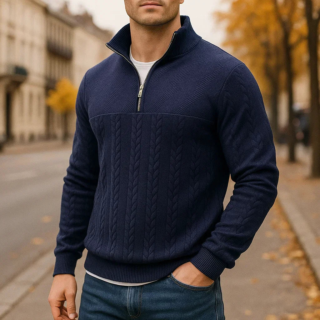 Henvaro - Premium Quarter Zip Sweatshirt