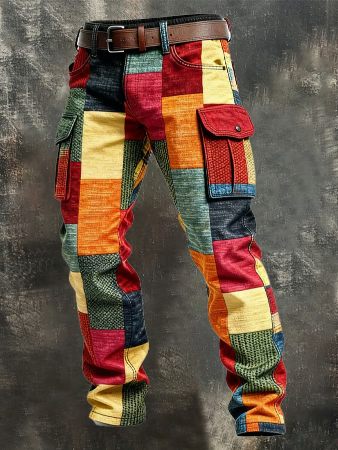 Ryder – Colorblock Patchwork Cargo Pants
