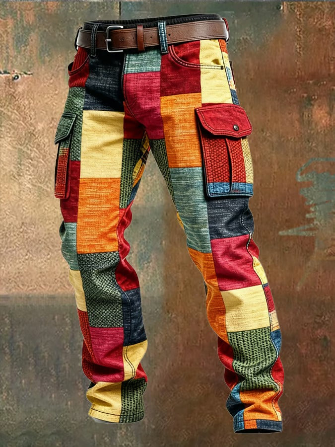 Ryder – Colorblock Patchwork Cargo Pants