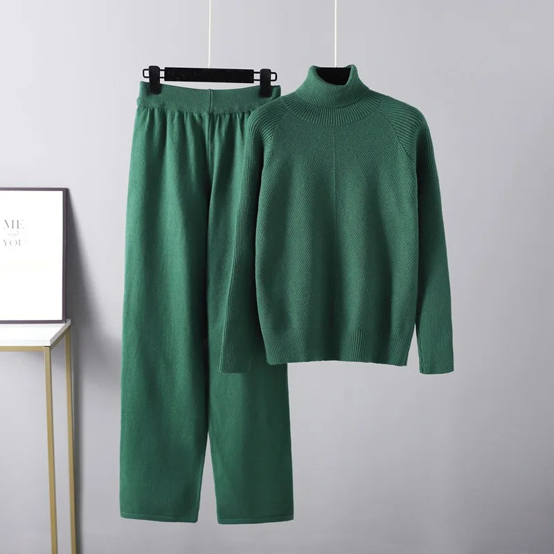 Evelyn – Soft Cable Knit Lounge Set